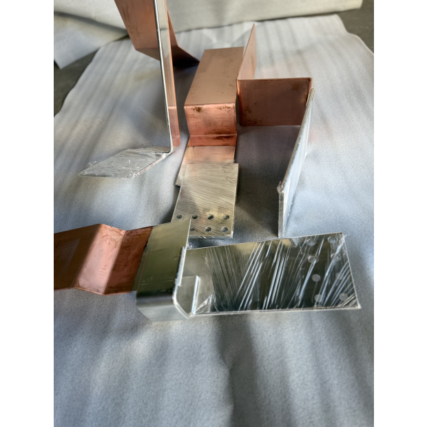 高低壓配電用銅母排－局部鍍錫遮蔽加工細節